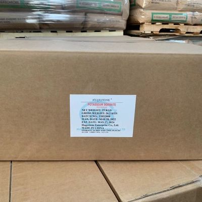 Lebensmittelqualität C6H7KO2 Molekulare Formel Kaliumsorbatpulver für die Lebensmittelindustrie